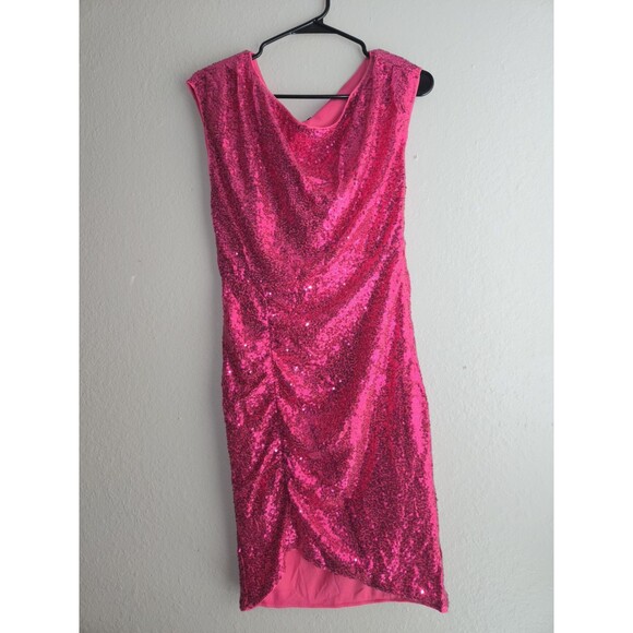 Grace Karin Dresses & Skirts - ​GRACE KARIN Sequin Mini Dress Size S Pink Sparkle Elegant Party Dress